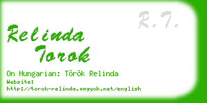 relinda torok business card